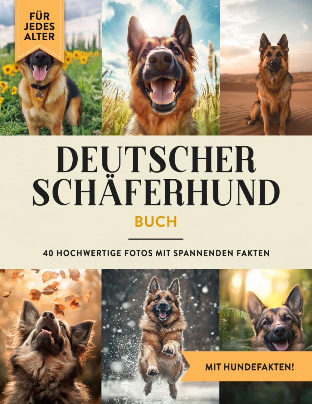 Deutscher Schäferhund Buch: 40 Bilder & Fakten | Schäferhund Hundebuch als Geschenk für Kinder & Erwachsene