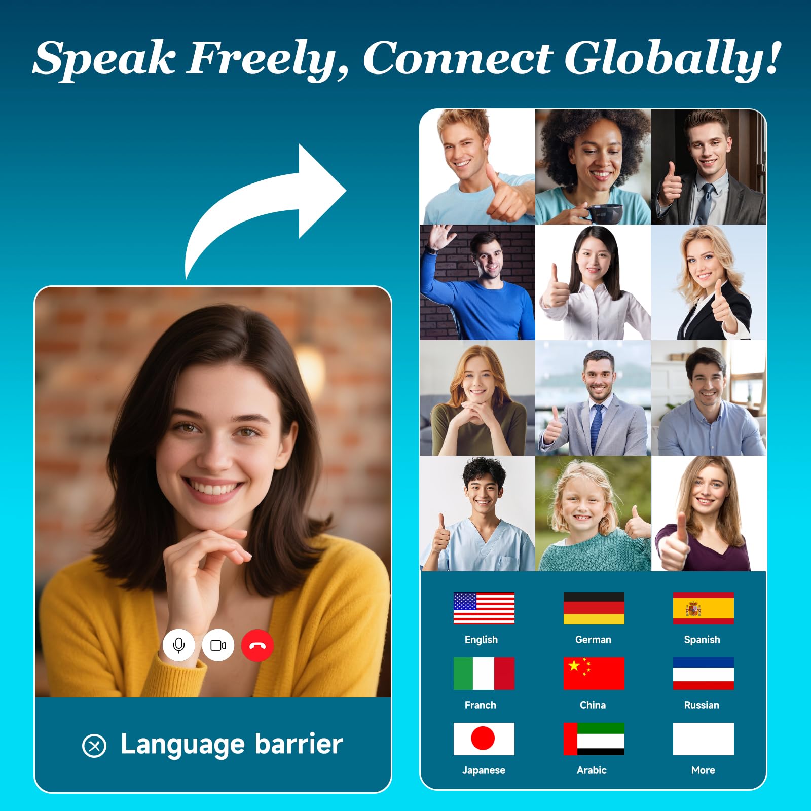 Écouteurs Traducteur IA 144 Langues - Traduction En Temps Réel Avec Application | Autonomie 60h, étanche IP68, Pour Voyage Et Affaires