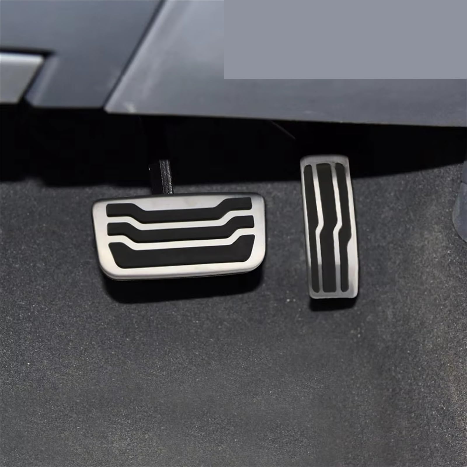 Genérico Pedal Reposapiés Cubiertas De Pedal Acero Inoxidable para Ford Everest para Endeavour para Raider para Ranger AT MT, Reposapiés Opcional Sin Taladro