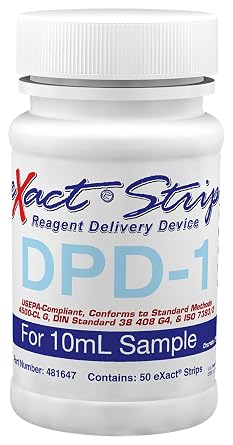 Industrial Test Systems 481647 Exact Strip DPD-1 Free Chlorine Reagent for 10Ml