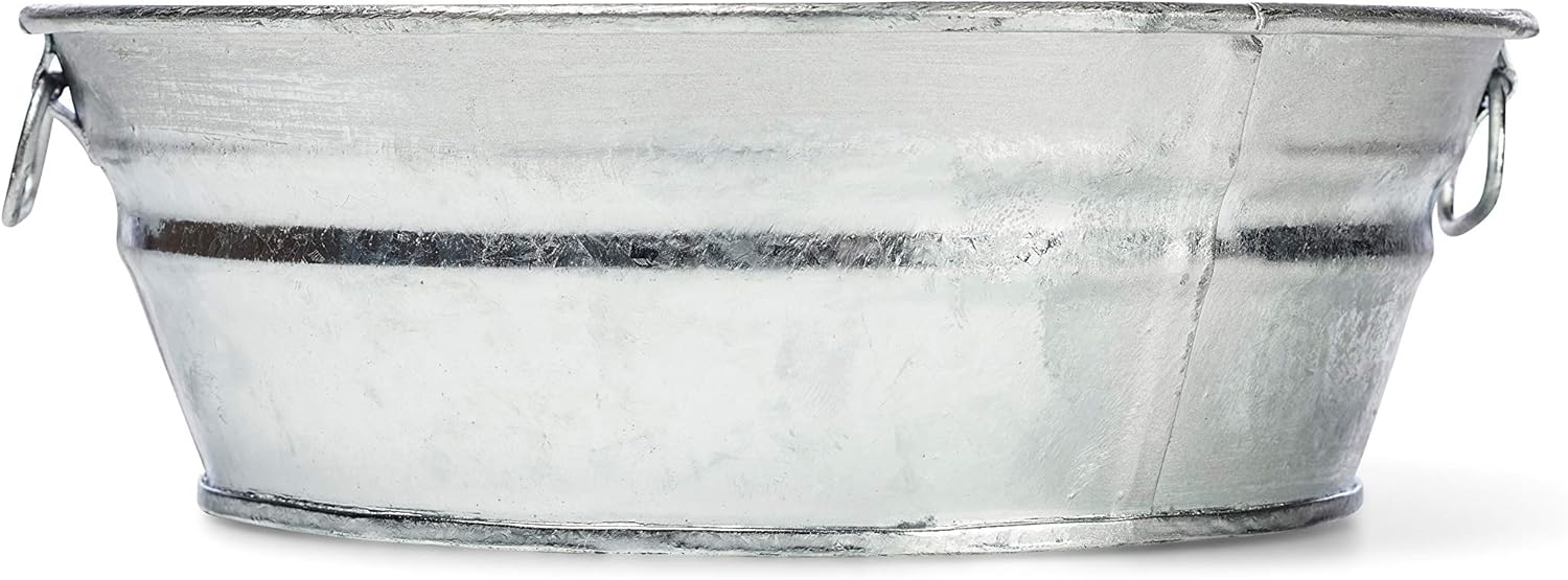 Behrens, Silver 102LFT 2 Qt. Hot Dipped Steel Low Flat Tub, 2 Quart : Everything Else