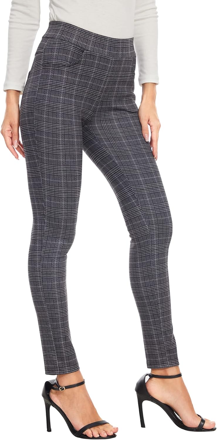 Ginasy Dress Pants for Women Business Casual Stretch Pull On Work Office Dressy Leggings Skinny Trousers with Pockets - Image 2