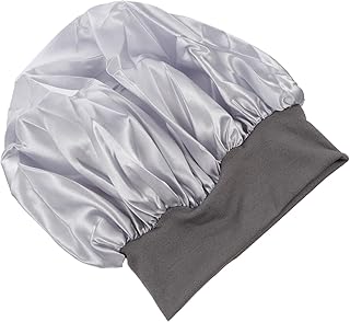 Zerodeko Cetim Cabelo 1 Peça Chapéu De Cabelo Gorros De Cetim Tiaras De Cetim Para Tiaras Para De Noite Preto Capa De Cabelo De Cetim Chapéu De Cetim Chapéu De Dormir