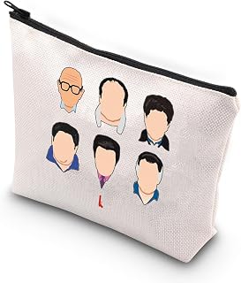 VAMSII 90s TV Show Inspired Zipper Bag Sopranoss Characters Cosmetic Bag New Jersey Crime Fans Reusable Bag (Movie Characters Cosmetic Bag)