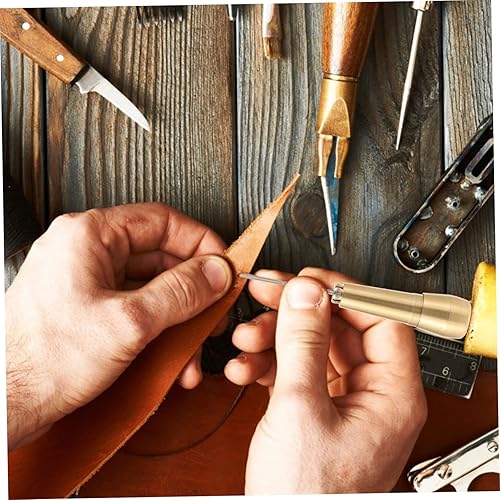 Miniatura 3 de Herramientas de cuero para coser de tela, herramientas de restauración, agujas de coser, punzones de costura de cuero, punzones de cuero para