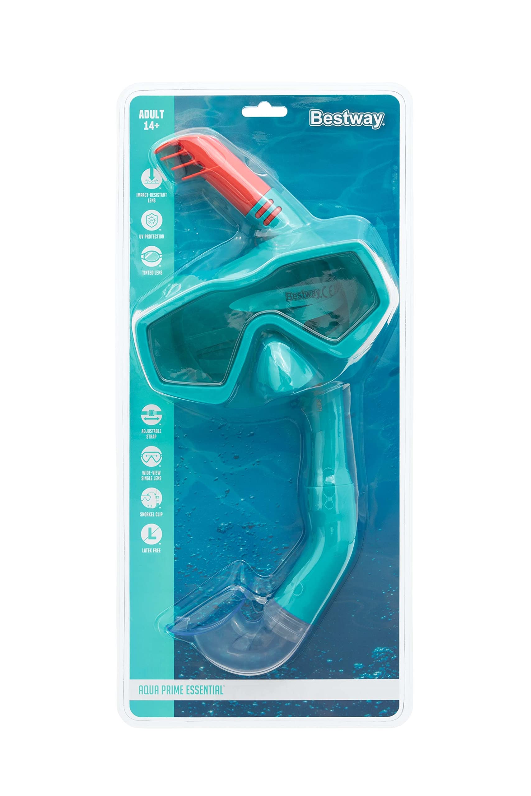 Bestway Aqua Prime Essential Snorkel Mask, Assorted Colours, 9,5 x 19 x 43 cm - Image 3