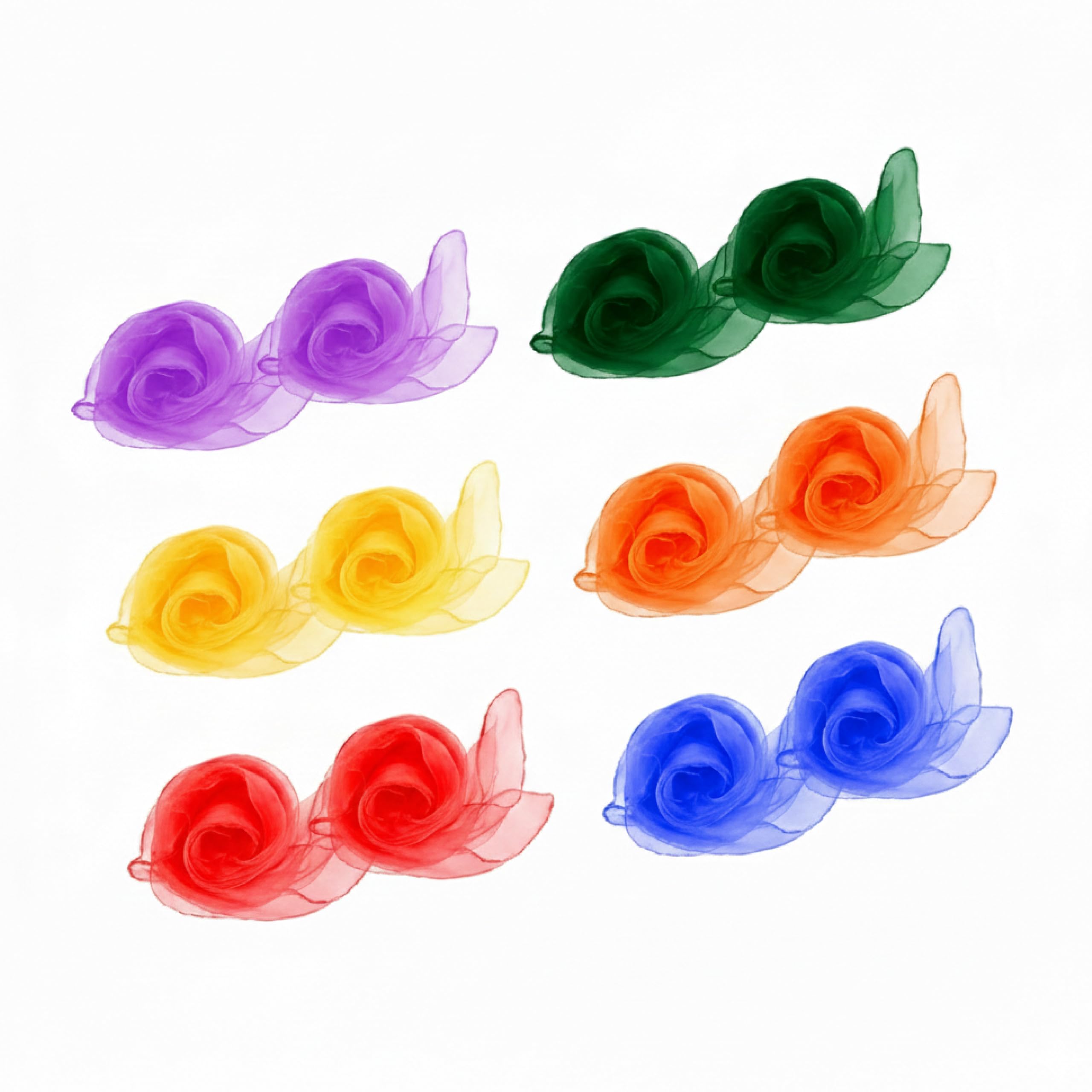 GISCO Square Juggling Dance Scarves Magic Tricks Performance Props Accessories| Size : 16 x 16 Inch (12)