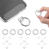 Aphumedc 6PCS Phone Tether Tab, Universal O Ring Clasps for Phone Strap Holder, Anti-Theft Cell Phones Patch Without Adhesive
