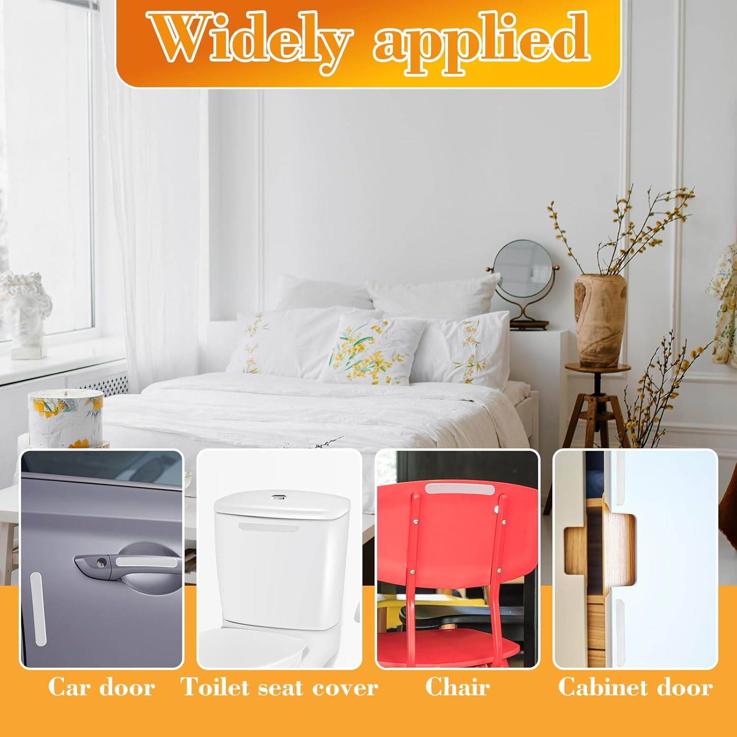 36 PCS Cabinet Door Bumpers Wall Bumpers to Protect Cabinet Stoppers Rubber Walls Door Wall Protector Self Adhesive Clear Walls Protector for Home Office Furniture