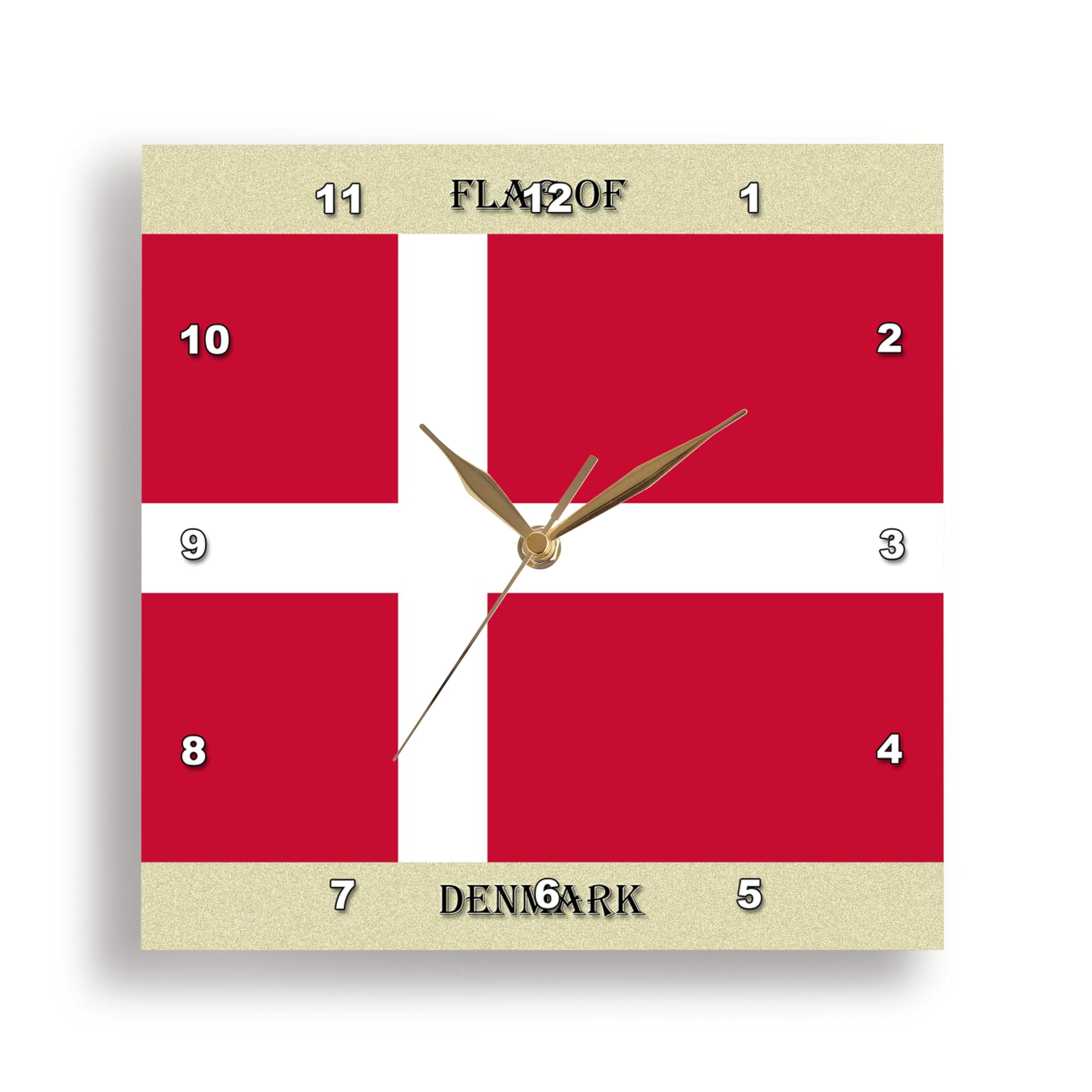 Horloge murale en aluminium multicolore 33x33 cm pour décoration