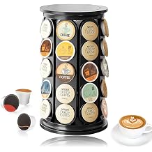 Coffee Pod Organizer Storage Coffee Pod Holder Carousel 360 Degrees Rotation Capacity of 40 Keurig K-Cup pods for Office Home Kitchen Counter Organizer