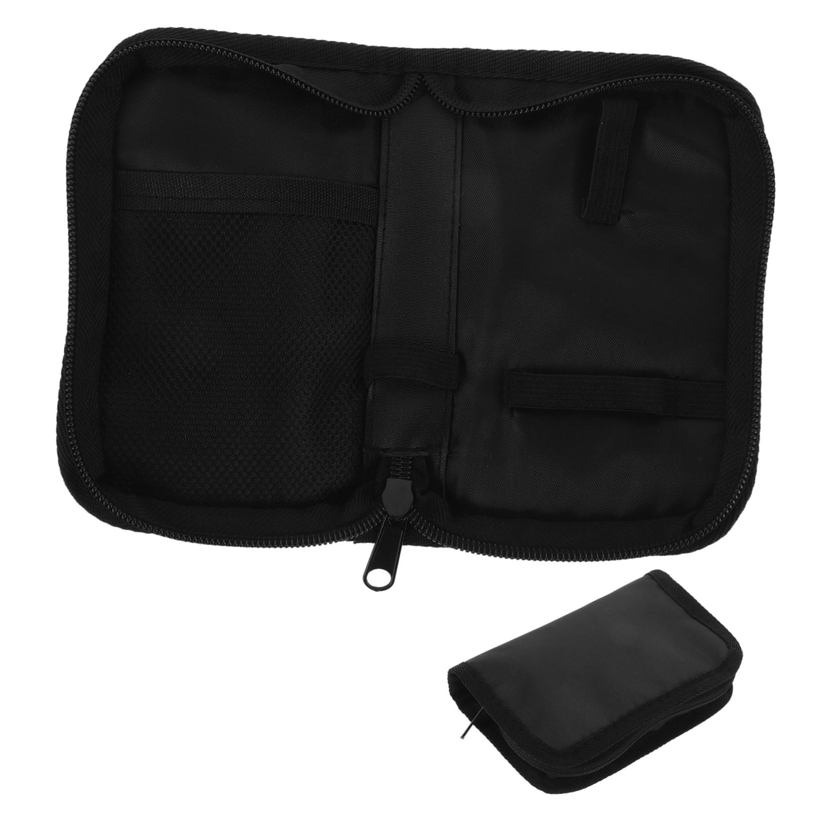 Didiseaon 13 Pz Borsa per la conservazione del glucometro borse con cerniera Fornitura - custodia borsa per misuratore di glicemia borsa per pazienti diabetici Tirazip in lega di zinco Black