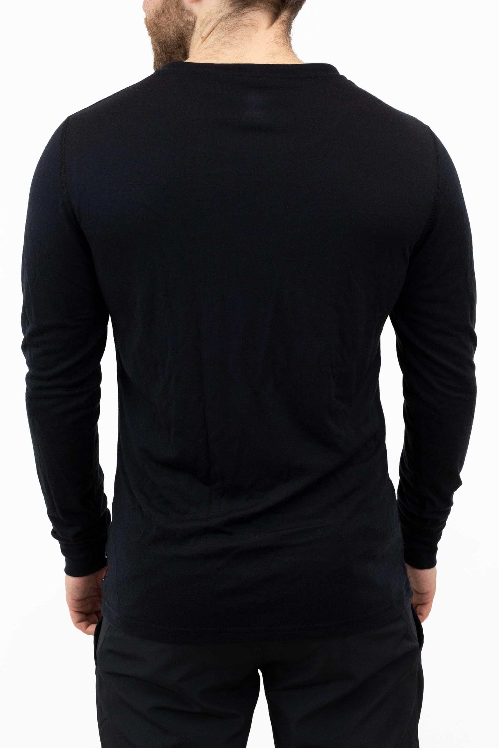 Odlo Uomo Maglietta Intima Tecnica a Maniche Lunghe 100% Merino 200 Gramm