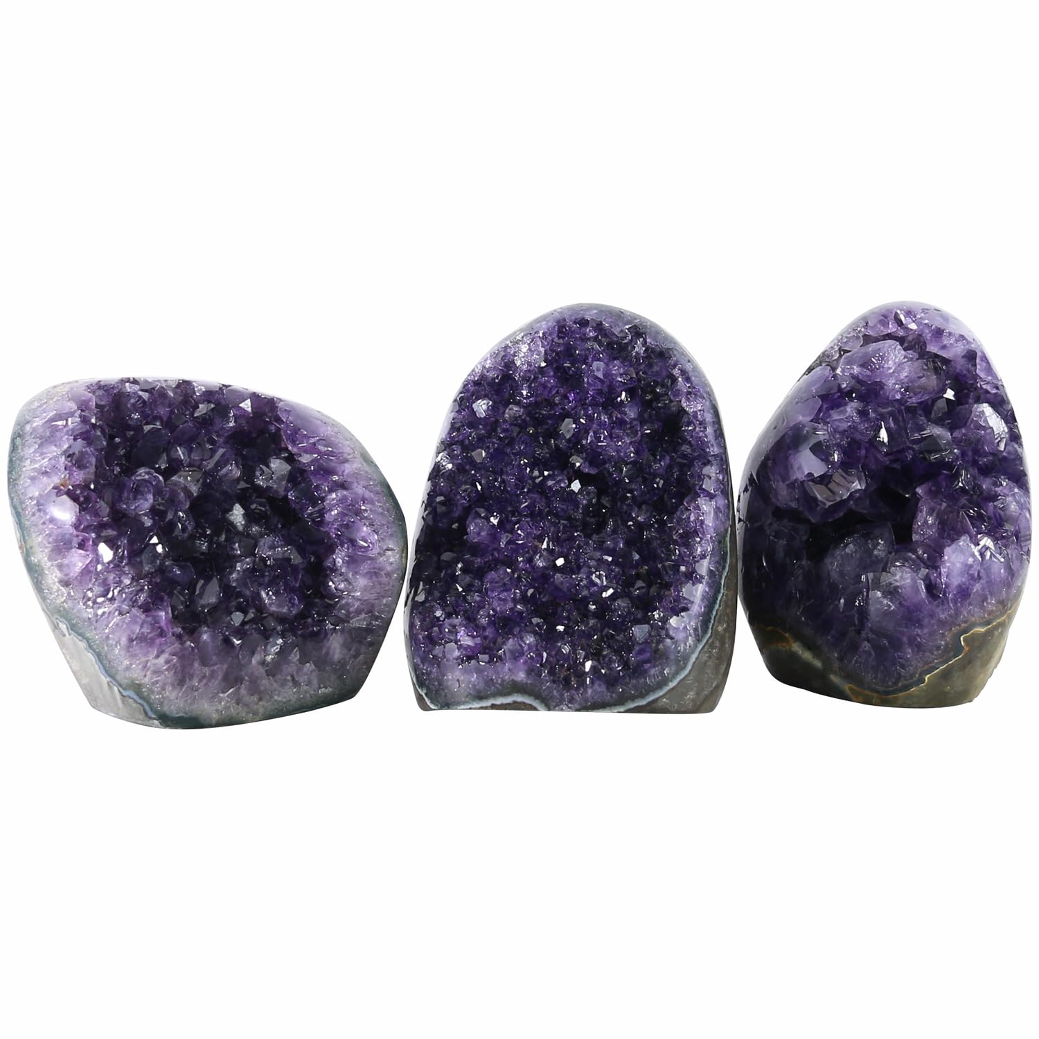 Amethyst Crystal Rock, Real Amethyst Stone, Amathesis Crystal Cluster Geode, Purple Crystals and Healing Stones, Amatista Piedra Natural, Cuarzos Originales De Energia Y Piedras, Columnar (500g)