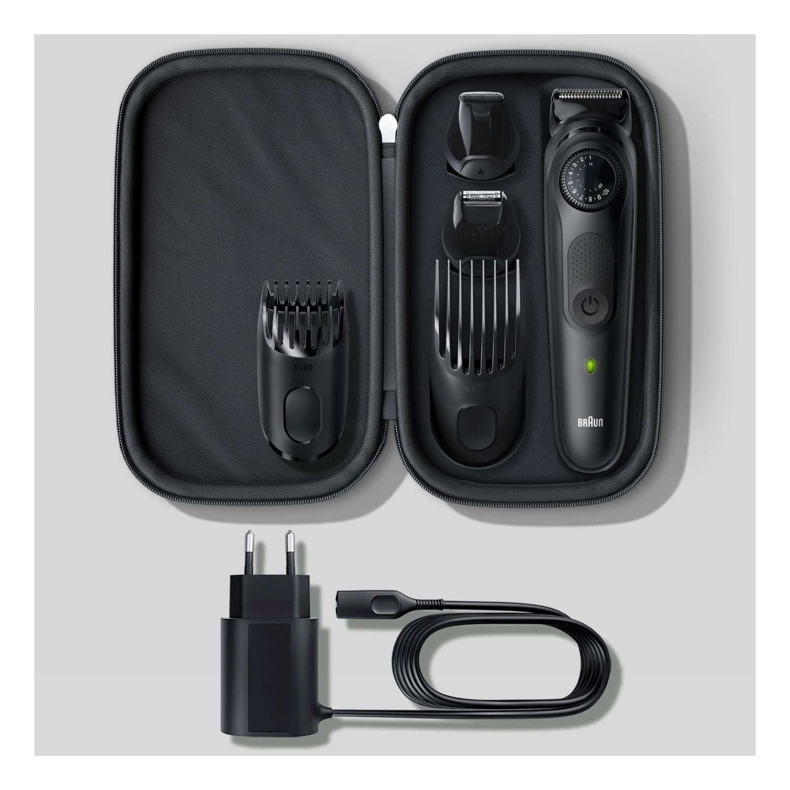 Braun BeardTrimmer BT7 Design Edition Tondeuse à barbe Noir 100 ans
