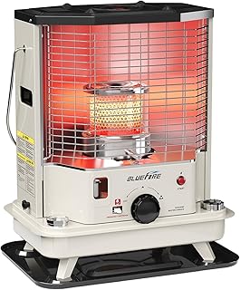 Bluefire Indoor & Outdoor Kerosene Radiant Heater,11000BTU,Dual-Use Cordless Space Heater for Home, Garage, Basement, and Camping