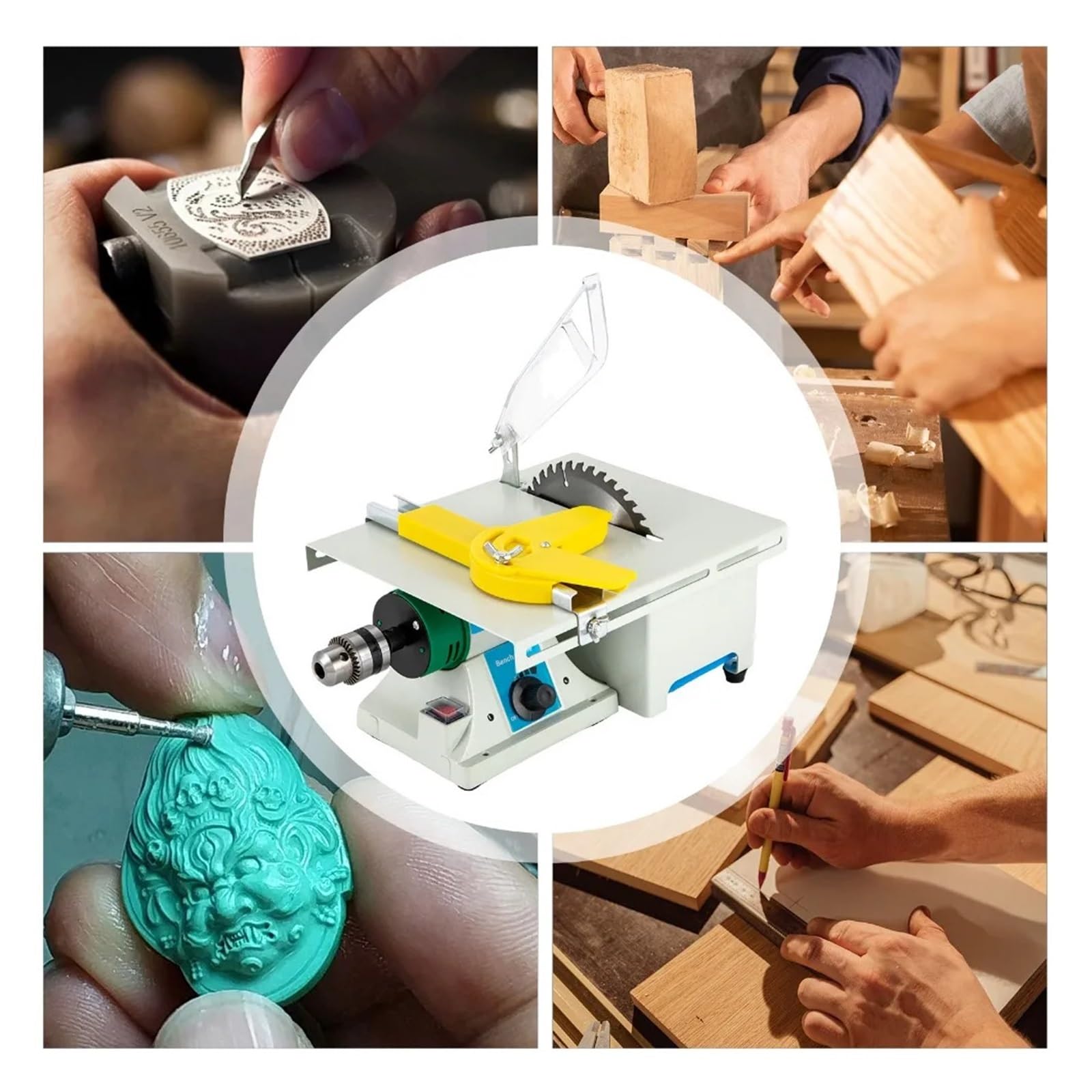Miniaturowe Precyzyjne Piły Stołowe 750 W 5 1 Elektryczna Piła Stołowa Z Polerką Do Kamieni Jubilerskich Wielofunkcyjna ZwięKsz PołYsk