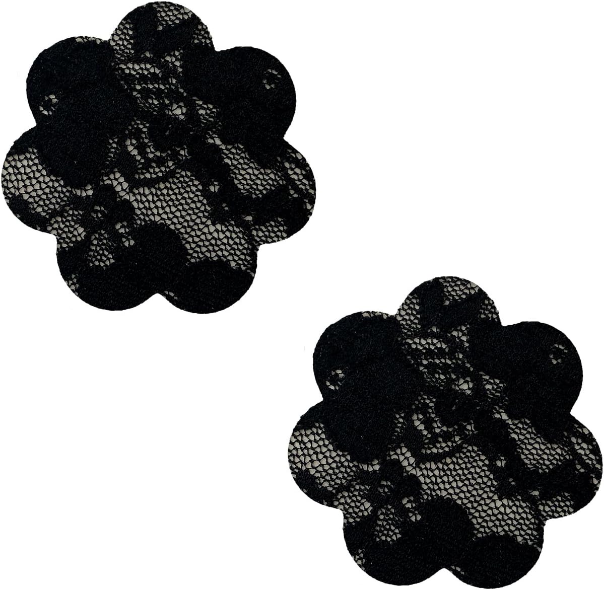 Neva Nude Lace Petal Nipztix Pasties - Nipple Covers for Festivals, Raves, & Lingerie, Medical Grade Adhesive, USA Made