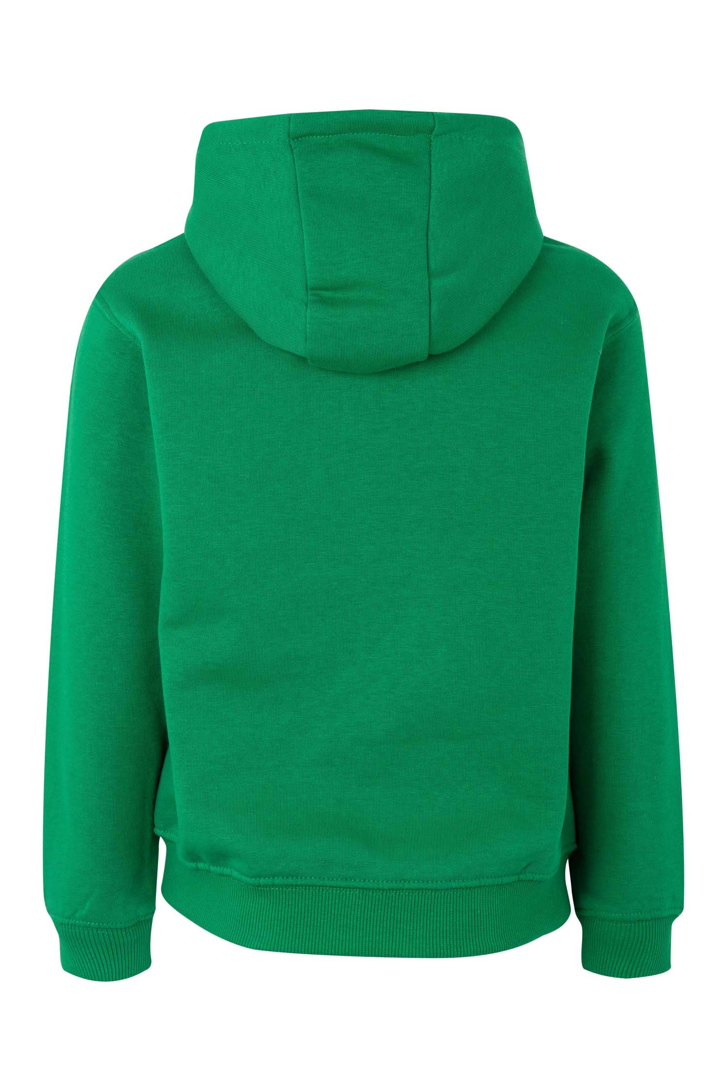 Sweat à Capuche Zippé Enfant Mukua - Vert Bouteille 12-14 Ans