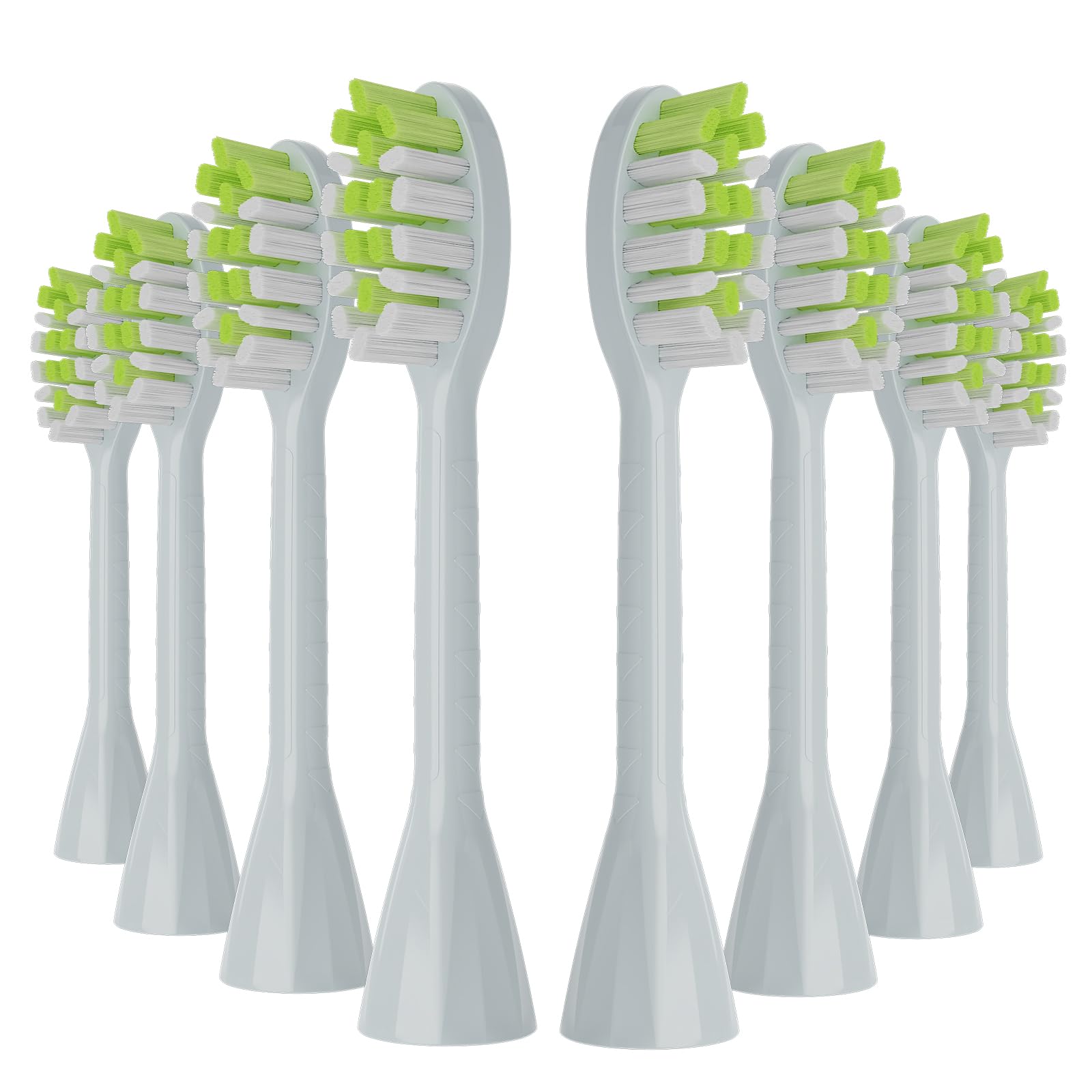 One Series Replacement Toothbrush Heads Pisonicleara Compatible with sonicare Philips One Series BH1022/03 HY1100/02 HY1102 (8-pc) Battery Brush, Mango Snow White Travel Refill (one-Mint)