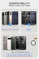 Vista 7 de SUPCASE para cartera MagSafe con soporte, cartera magnética para hombres, [contiene 5 tarjetas] [soporte ajustable] [bloqueo RFID] soporte