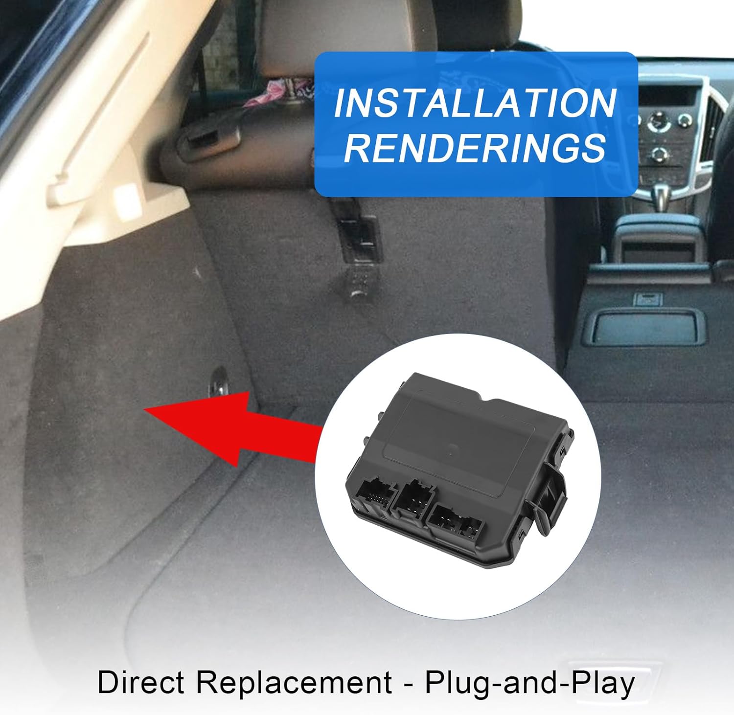 Rear Liftgate Control Module Compatible with SRX V6 2010-2015, Replace 20837967 22908035 502-032