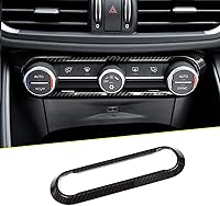 Vista 1 de para Alfa Romeo Giulia Stelvio 2016-2018 ABS centro de coche aire acondicionado marco ajuste ajuste ajuste accesorio coche (fibra de carbono)