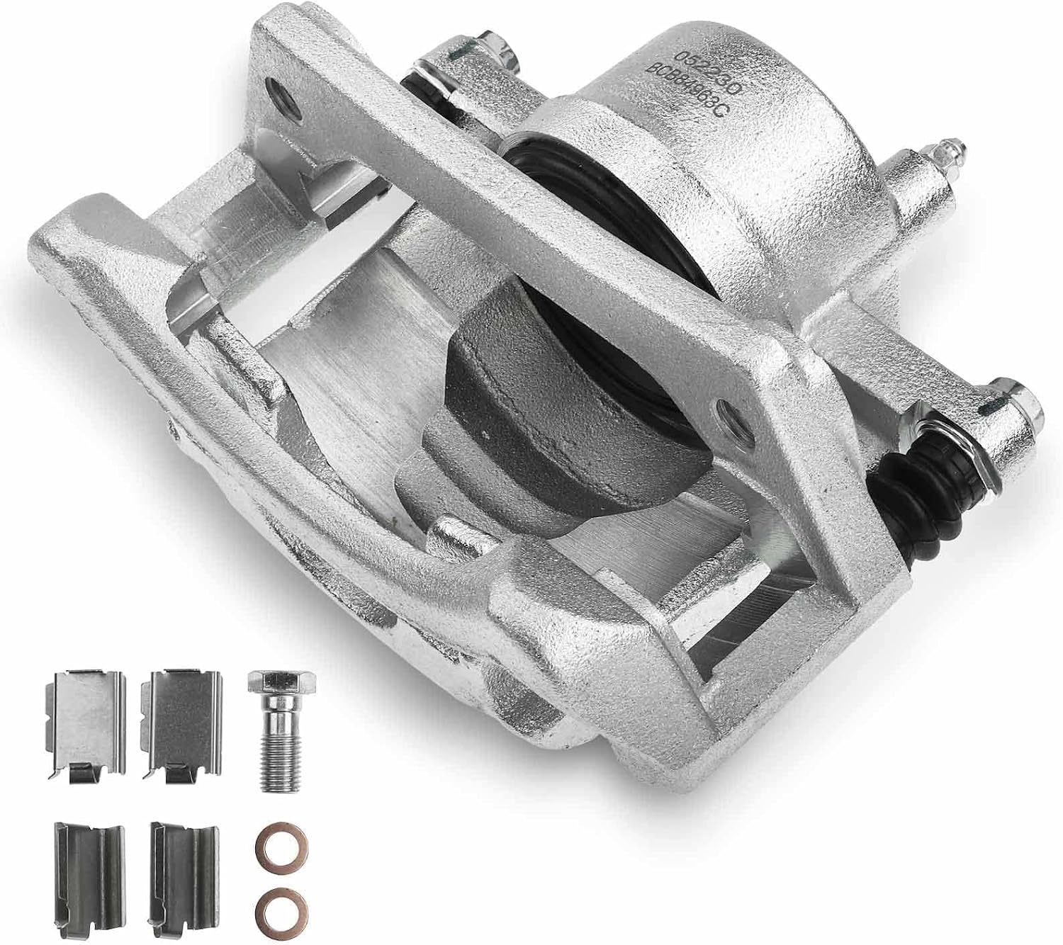 A-Premium Disc Brake Caliper Assembly with Bracket Compatible with Select Chrysler and Dodge Models - Town & Country/Caravan 2004-2007, Grand Caravan 2005-2006, Voyager 2006-2007 - Front Passenger