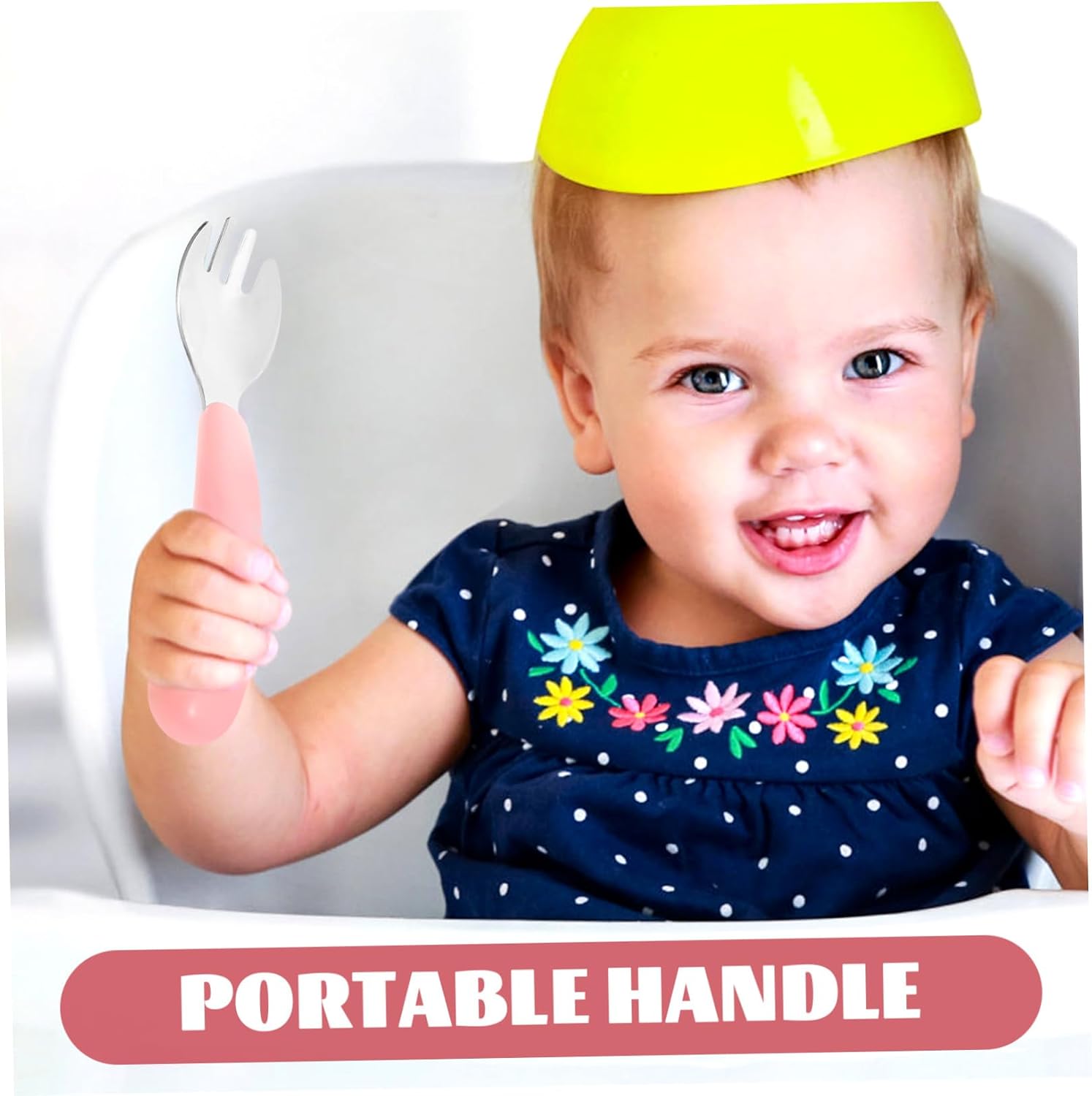 Toddler Fork and Spoon Set 2-Piece Stainless Steel Utensil Kit for Kids Safe Dining Cutlery for Children for Home and Travel