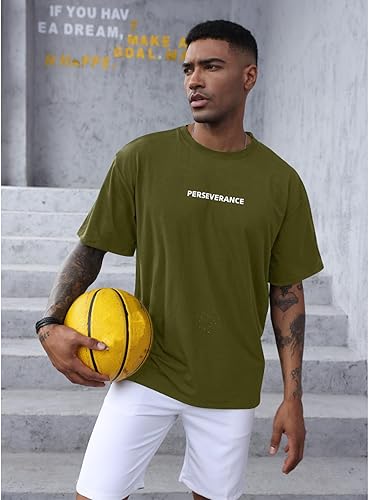 Miniatura 2 de YawYews Camisetas atléticas de moda para hombre, de manga corta, casual, lisas, holgadas, para entrenamiento, gimnasio, ropa de calle