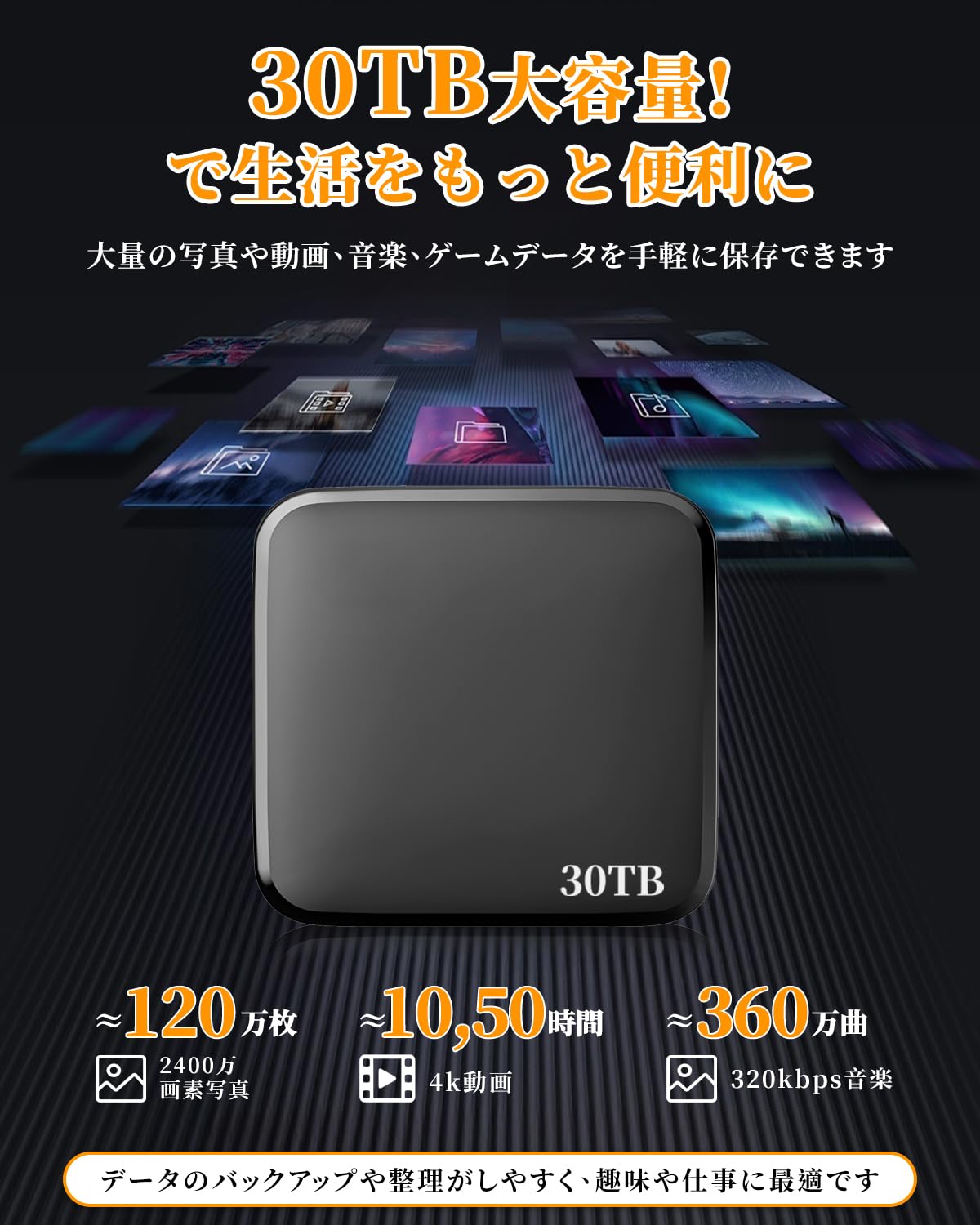 Amazon | SSD 外付け ssd 30TB Type-C 高速転送 USB3.2 Gen1 PS4/PS5