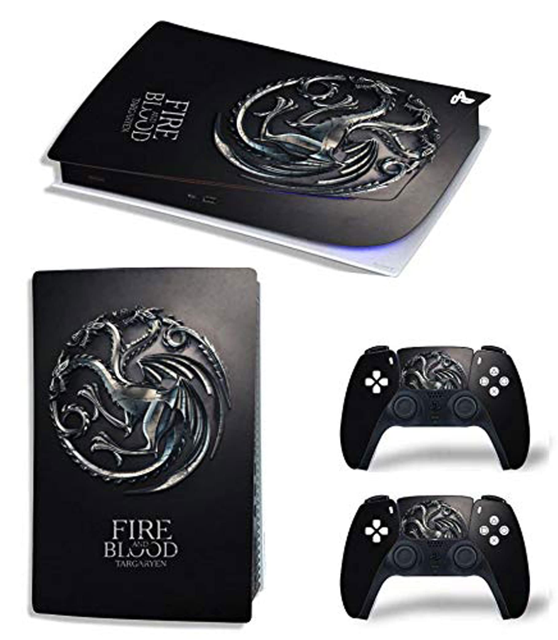 ELTON PS5 Skin Protective Wrap Cover Vinyl Sticker Decals for PlayStation 5 Disk Version Console and Two Dual Sense 5 Sticker Skins Black PS5 Skin Console and Controller design159 [video game] (B08YWN64SX) Amazon Price History, Amazon Price Tracker