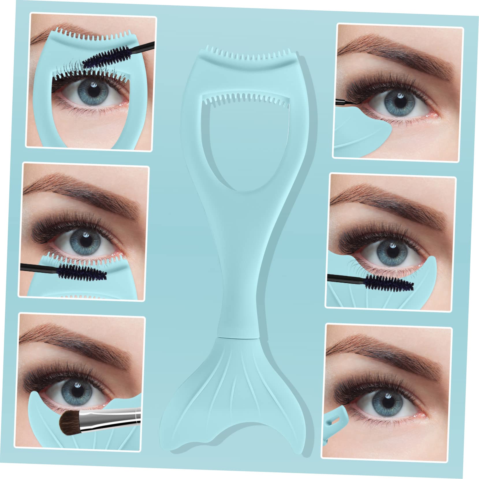 MAGICLULU Ensemble D'outils Multifonctions 3 Pièces Peigne À Cils Bouclier De Mascara Kit D'applicateur De De Mascara 3 Pièces X 3 Pièces