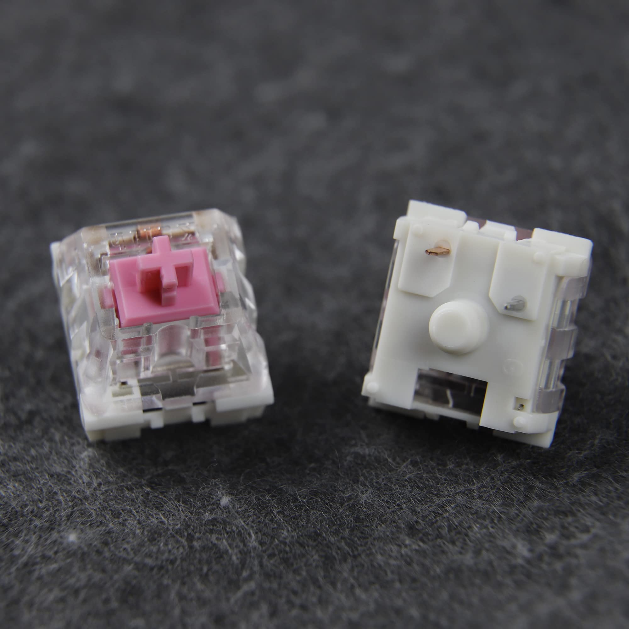 Kailh Speed Silver Gold Copper Bronze Pink Super Speed Silver Copper Red Bronze Pro Purple Burgundy Light Green MX SMD 3-pinowe przełączniki RGB do klawiatury mechanicznej (90 szt., Speed Pink)