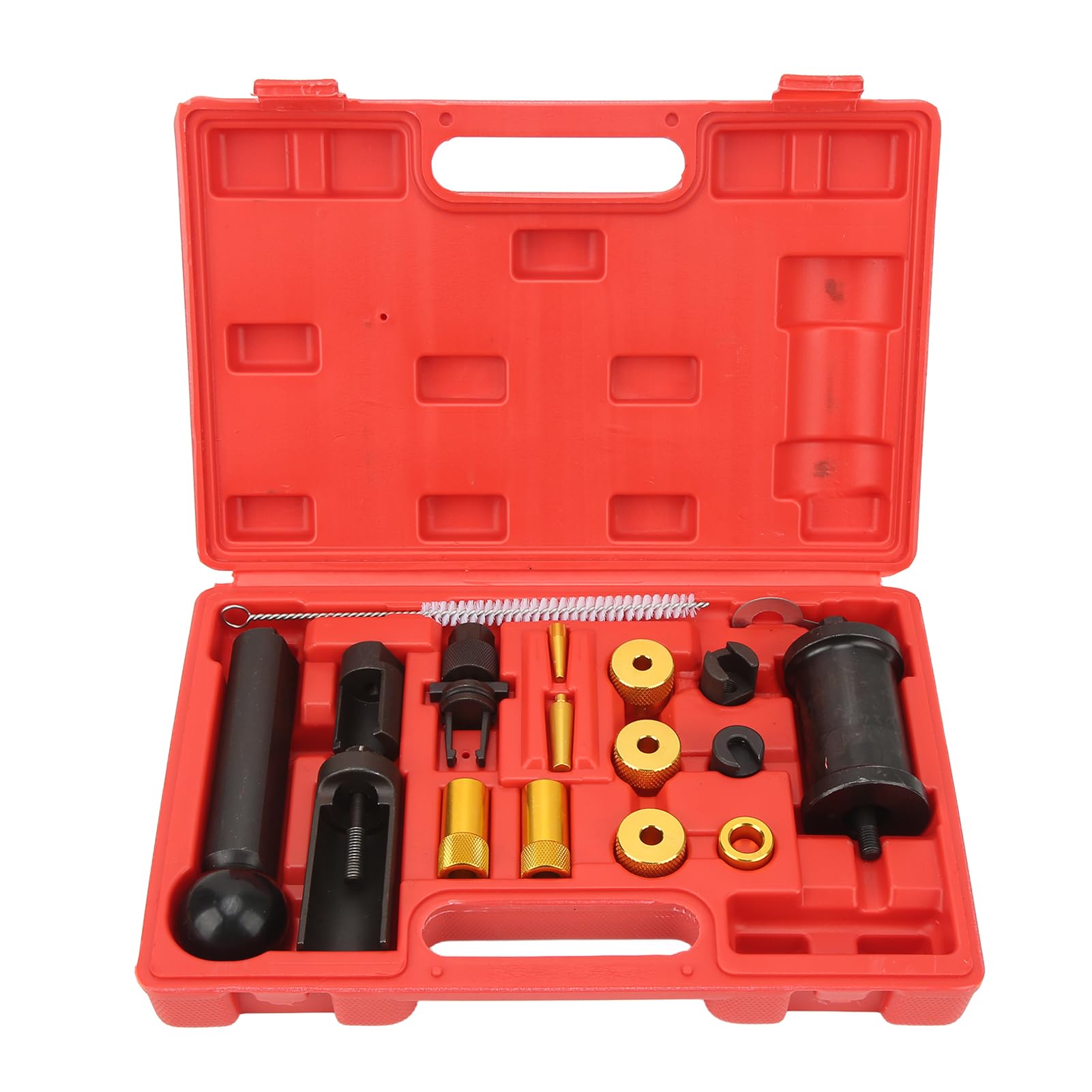 18 Sztuk FSi ściągacz Wtryskiwaczy Remover Zestaw Narzędzi Instalacyjnych Pasuje do 1.2 1.4 1.6 1.8 2.0 3.0 3.2 3.6 4.0 FSi TFSi Zestaw ściągaczy do Usuwania Silnika