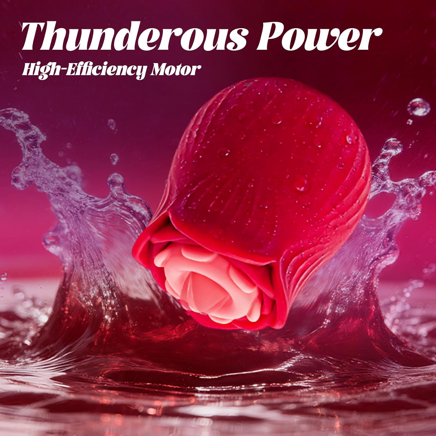 Rose Toy for Women Sex Toy, Vibrator with Tongue Licking & Sucking Vibrator and Detachable Head, 10 Sucking & 10 Tongue Licking Modes Clitoral Stimulator Sucker Adult Toy for Couples