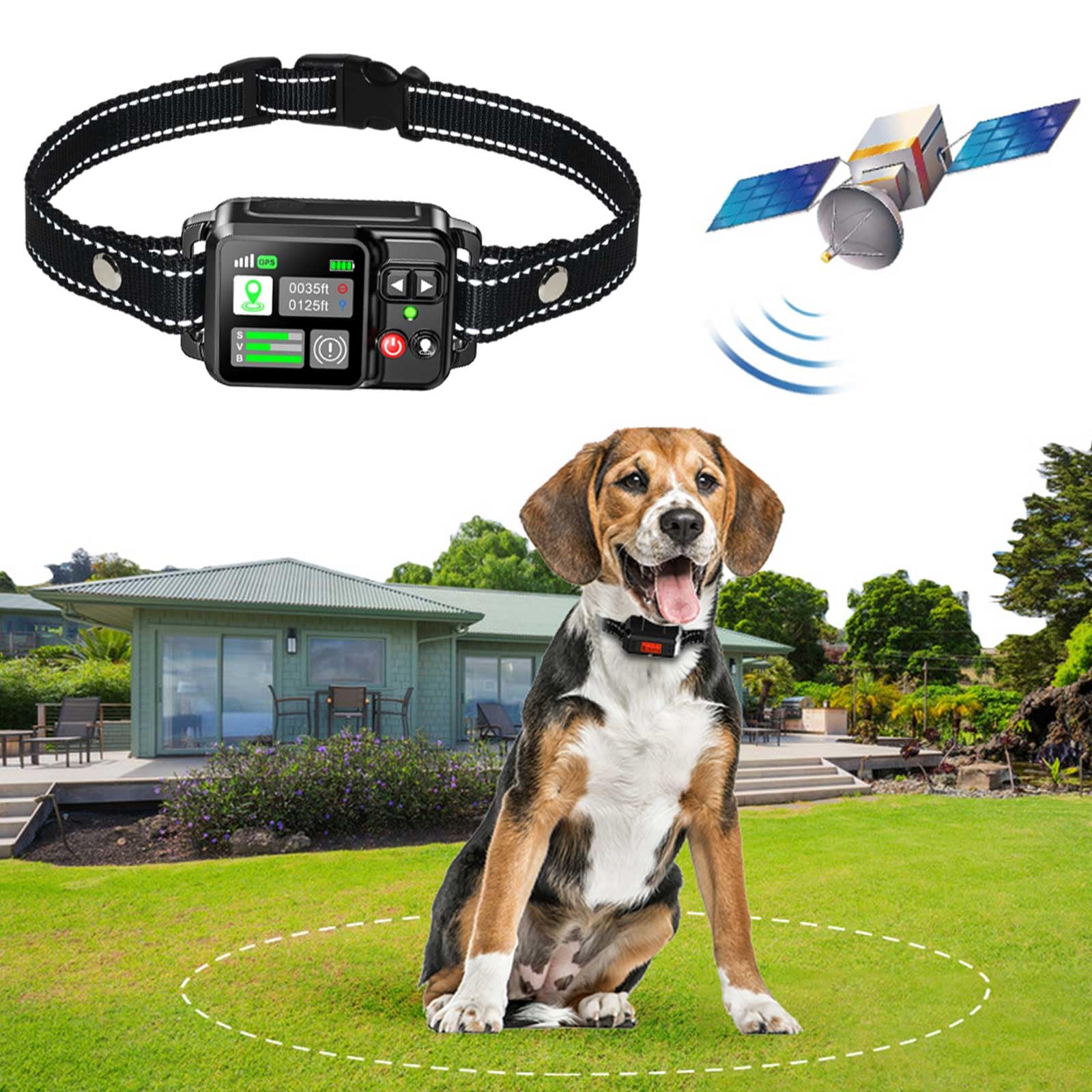 TA.TIAOM Système de clôture de Chien sans Fil GPS-Clôture 3 Modes imperméable 1