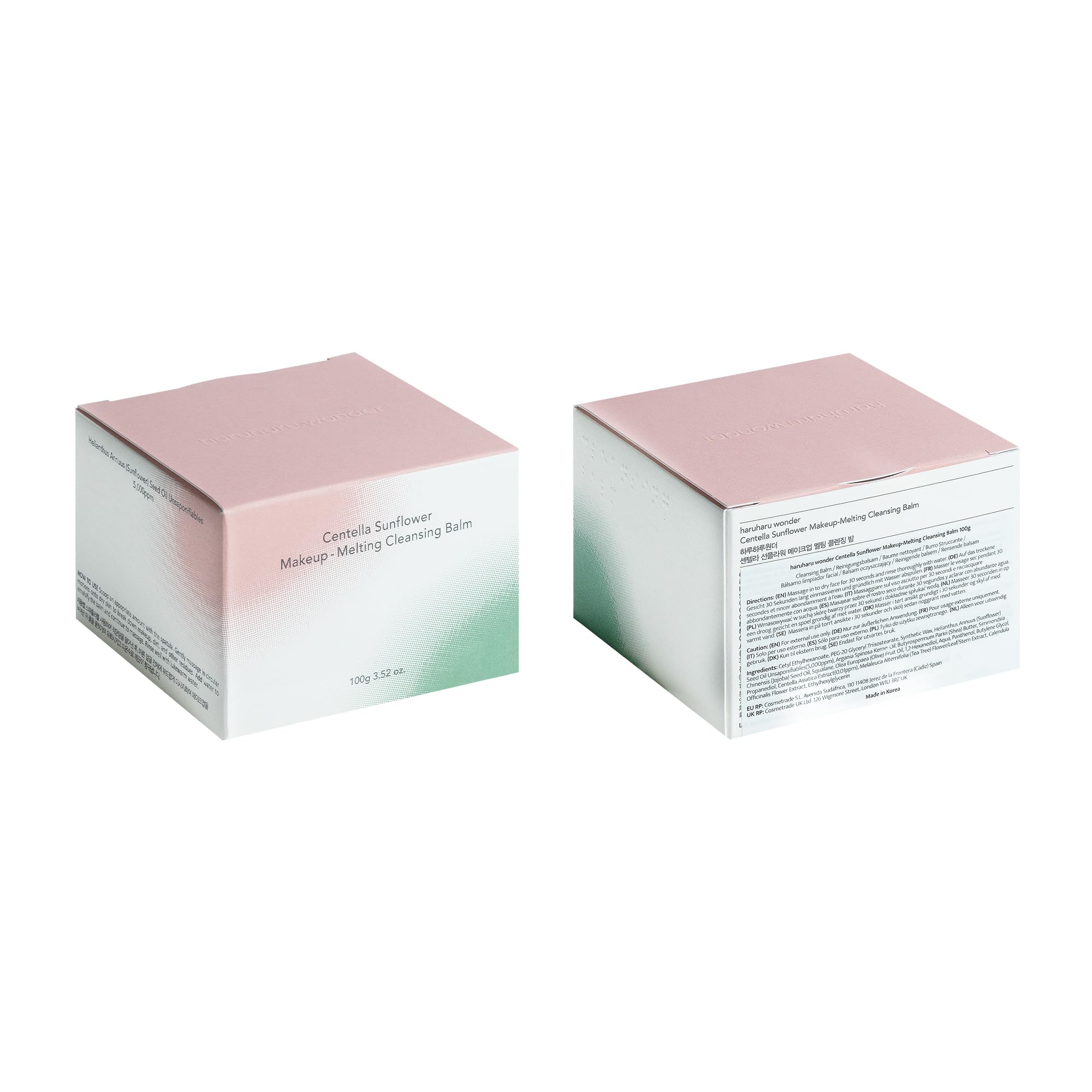 Centella Baume nettoyant fondant tournesol 100 g | Peau sensible, nettoyant doux pour le visage, enlève le maquillage fort, hydratant, soin des pores, K-Beauty
