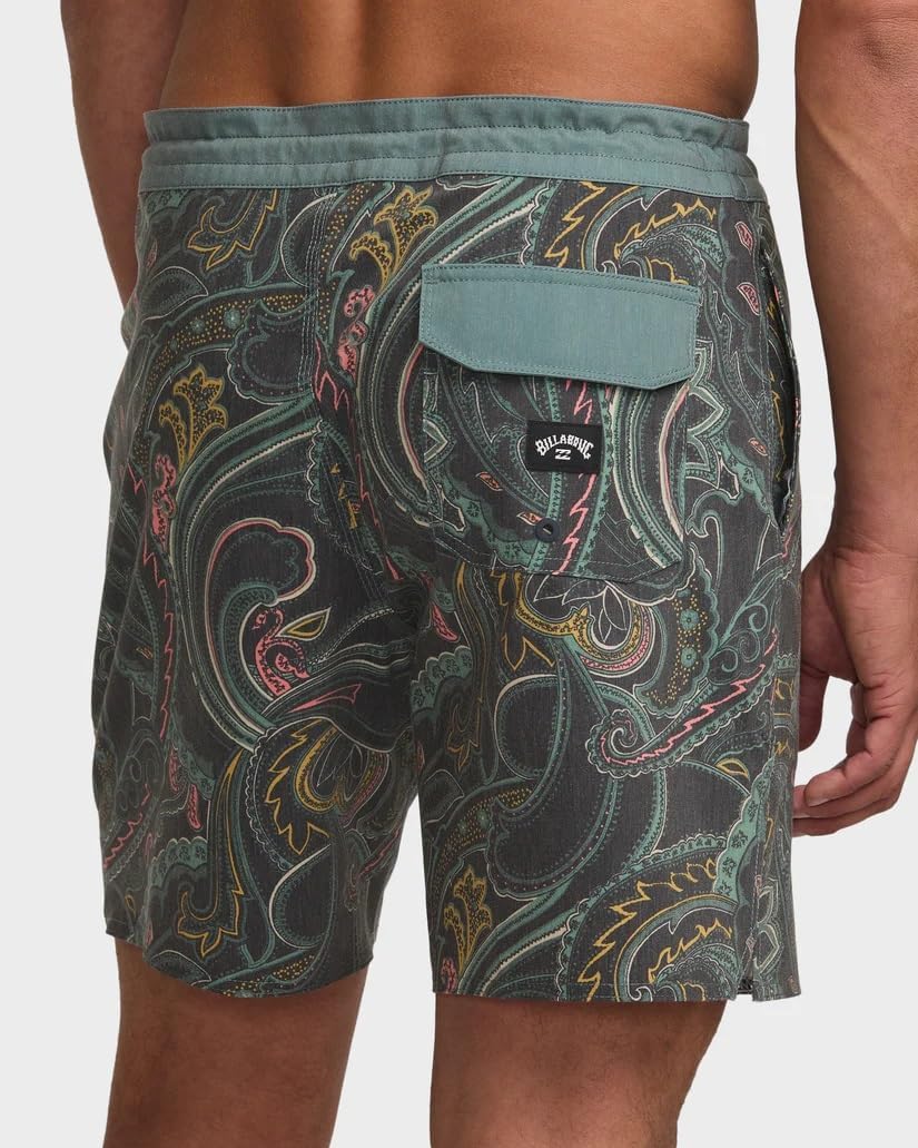 Billabong Men's Standard Good Times Lo Tide Boardshorts - Light Weight and Quick Drying Elastic-Waist Shorts