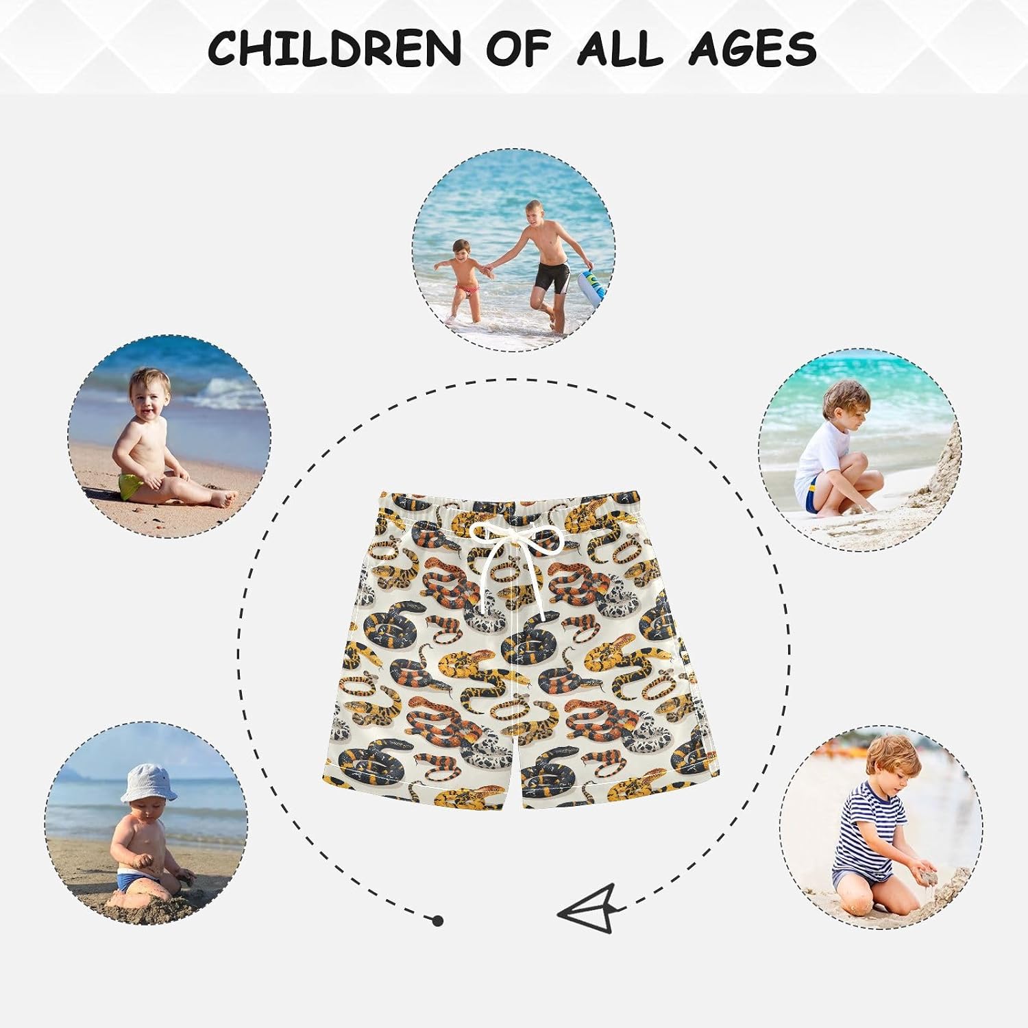 Blue Galaxy 67 Toddler Beach Board Shorts Boys Swim Trunks Quick Dry Swimwear Bathing Suits 2-12 Years