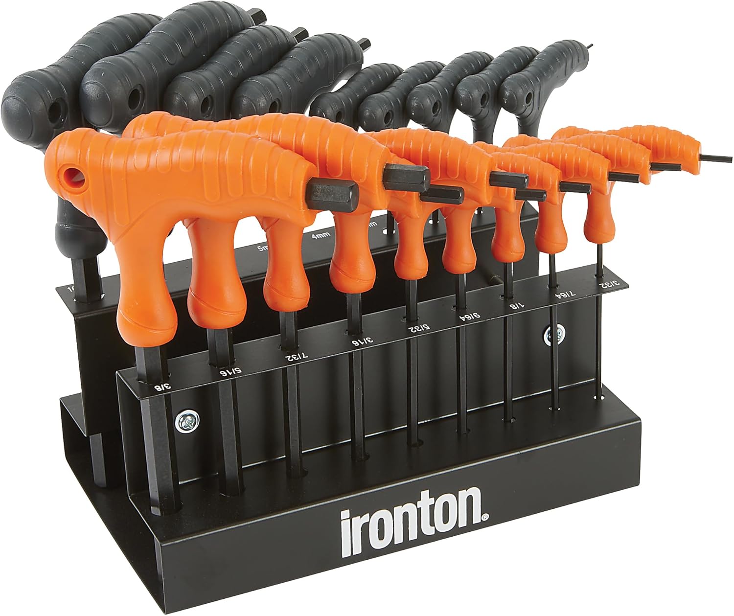 Ironton 18-Pc. T-Handle Hex Key Set, SAE/Metric Sizes