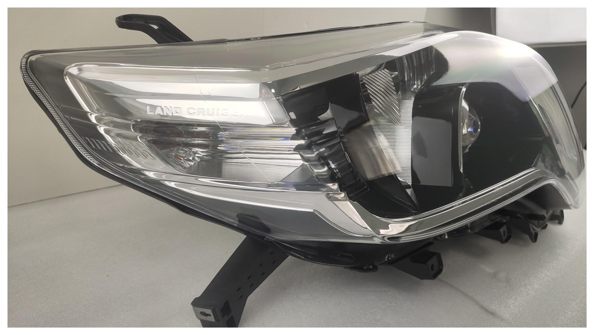 Akcesoria samochodowe lampa LED 2012-2015 kompatybilna z Toyota Prado 3000 4000 reflektor montaż reflektora systemy oświetlenia samochodowego(Right with module)