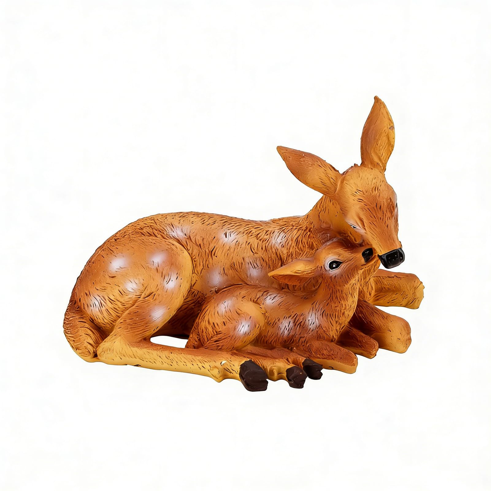 Figurine de cerf durable traitement revêtement biche faon sans usure