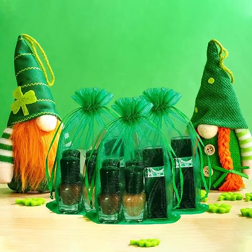 Miniatura 417 de Dealglad 100pcs Drawstring Organza bolsas de joyería caramelo para fiestas, casamientos, regalos Negro