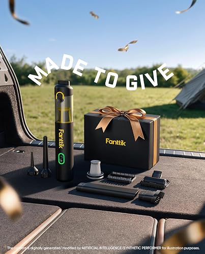 Fanttik Slim V8 Apex Aspirabriciole Senza Fili Per Auto,Alta Potenza di Aspirazione 19000Pa,Ricarica Rapida USB-C in 2,5 Ore,4 in 1 Aspirapolvere e Soffiatore d'aria e Pompa ad Aria e Pompa Sottovuoto - 7