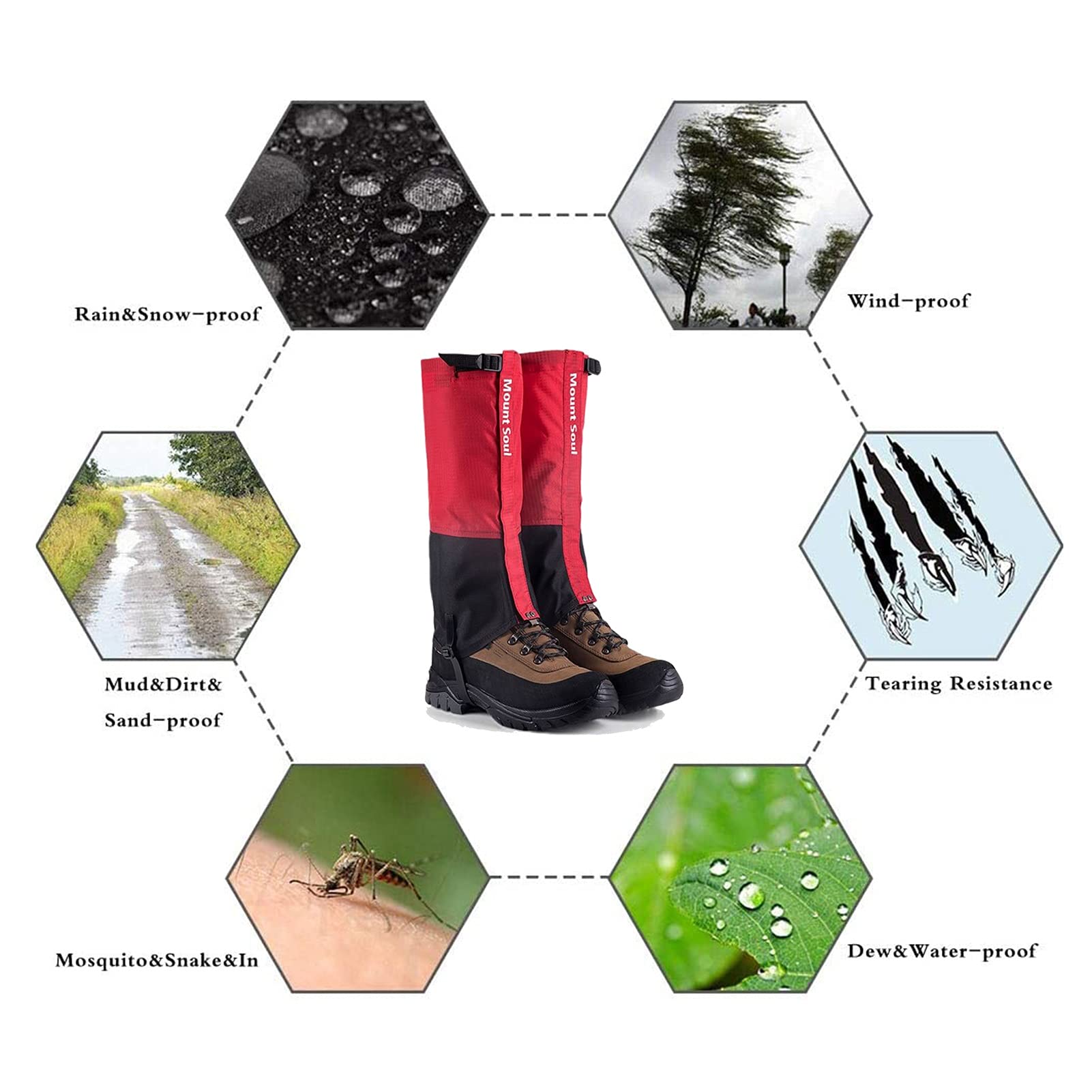 Guêtres Jambes True Adventure – Imperméables, Camo, Pour Randonnée Et Chasse
