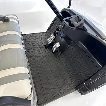 Club Clean Golf Cart Floor Mat for Icon i20 & i40 and Advanced EV Gen 1 Heavy-Duty 8mm Compound, Full-Coverage Non-Slip Design Premium Golf Cart Mat for Long-Lasting Floor Protection