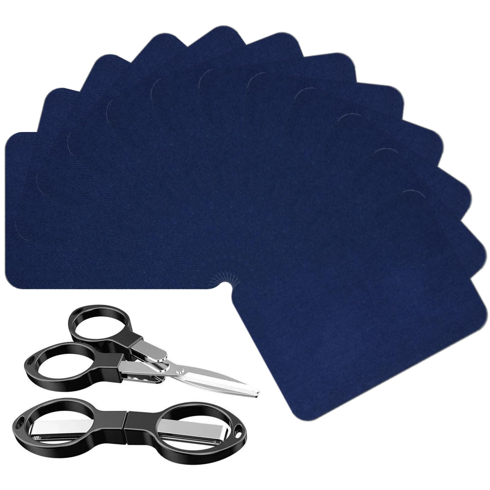 12-Pack Premium Fabric Repair Patches Iron-On Patches Strongest Collodion for Inside and Outer Clothes 3" x 4.3"
