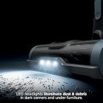 Aspirateur stick sans fil Shark pour animaux avec grand bac à poussière, phares LED, aspirateur à main amovible, léger, outil de crevasse, tapis et sols durs, autonomie de 40 minutes, bleu glacier, IX141AMZ