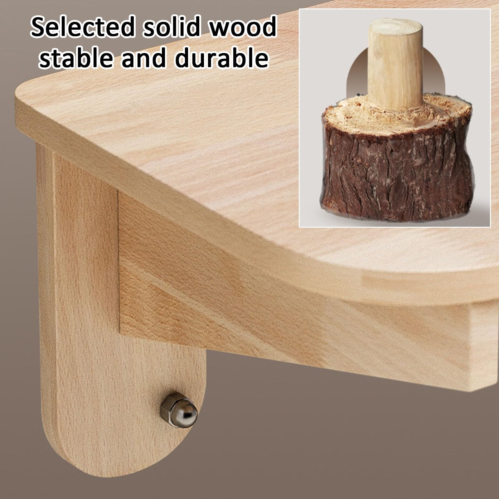 Trespolo per Gatti, Torre Tiragraffi E Percorso A Parete: Struttura In Legno, Facile da Installare E Componibile A Piacimento(Single cylindrical step)
